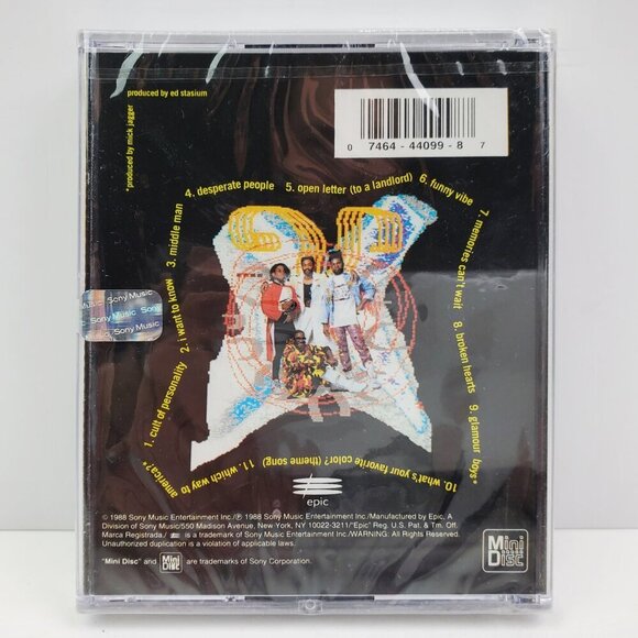 Living Colour Vivid MiniDisc 1988 EM 44099 Rock Sony Music Sealed - Picture 3 of 11